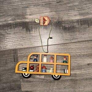 KATHE Wohlfahrt Wooden Ornaments School Bus Germany